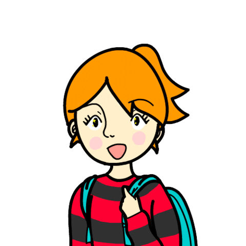 Happy Girl Sticker