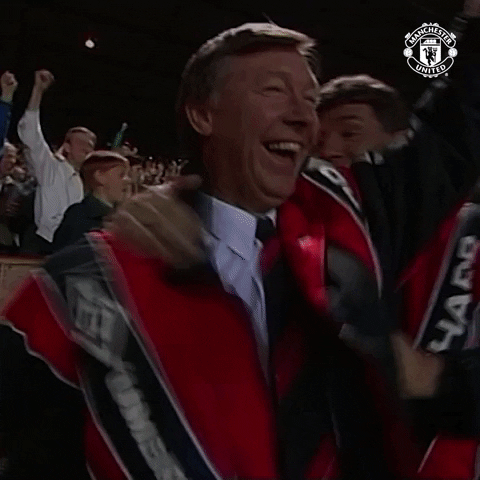 Happy Sir Alex GIF by Manchester United