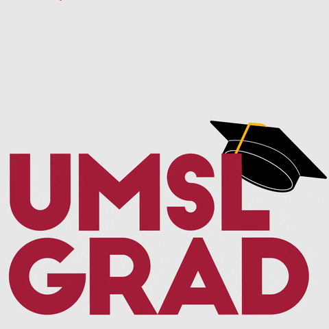 UMSL celebration graduation confetti graduate GIF
