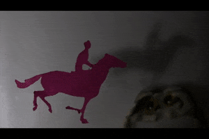 Dark Horse Running GIF by constant