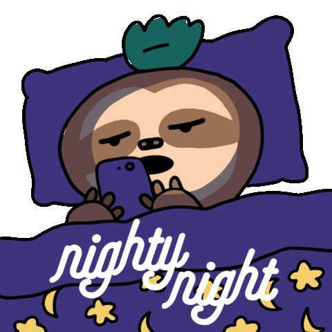 Sleepy Good Night Sticker by GIPHY Studios 2021