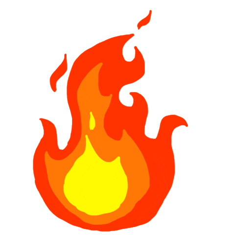 Burning On Fire Sticker
