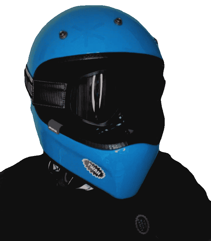 Helmet Facepalm Sticker by Motoveli Motorcycle Zine