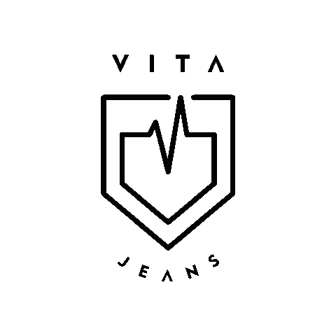Vita jeans ar Sticker