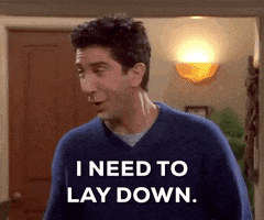 I Need To Lay Down Season 8 GIF by Friends