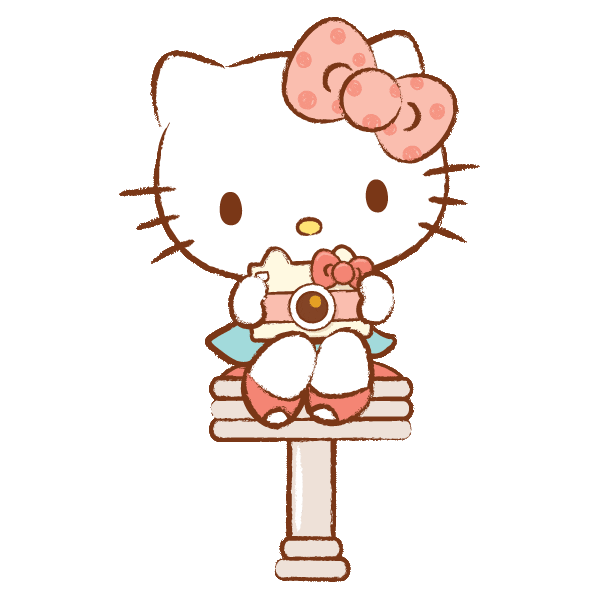 Sanrio hello kawaii kitty click Sticker
