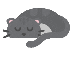 Cat Breathe Sticker by YLLW