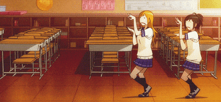 anime funny dance anime girl thriller
