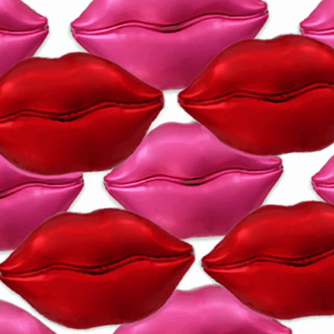 Kissing Lips Kissing Lips Love French Kiss Lucieinparis Lip Kiss Red Lips GIF by Lucie + Pompette
