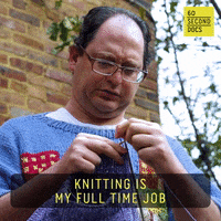 Craft Knitting GIF by 60 Second Docs
