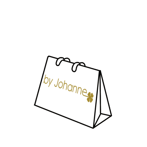 Shopping Bag Sticker by by Johanne