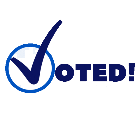 Vote Sticker by USD Votes Campaign