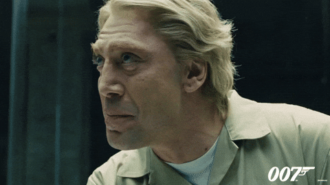 Javier Bardem Lol GIF by James Bond 007 by 007