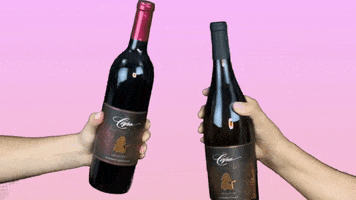 LeahVanDale wine drinks happy hour red wine GIF