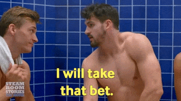 Bet Betting GIF by Steam Room Stories