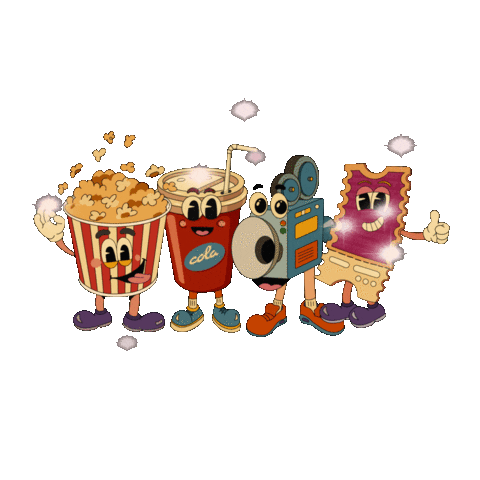 At The Movies Popcorn Sticker by Grow Church