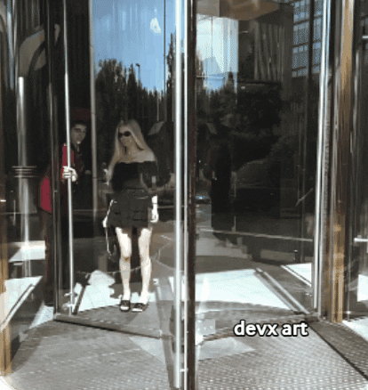 Revolving Door Woman GIF by DevX Art
