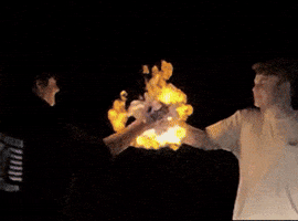 High Five Fire GIF