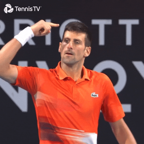 Think Novak Djokovic GIF by Tennis TV by tennistv