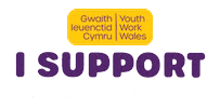 Youthwork Sticker by Council for Wales of Voluntary Youth Services