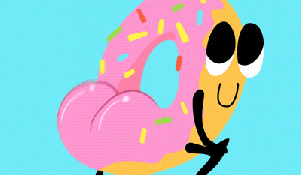  animation twerk pics sunday donut GIF
