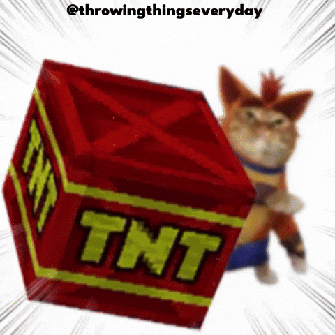 Cat Throwing GIF