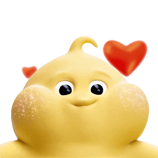 I Love You Heart Sticker by Butter baby