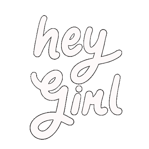 Hey Girl Illustration Sticker