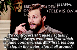 and then when i actually recoiled when jamie said milk first i realised i am the same