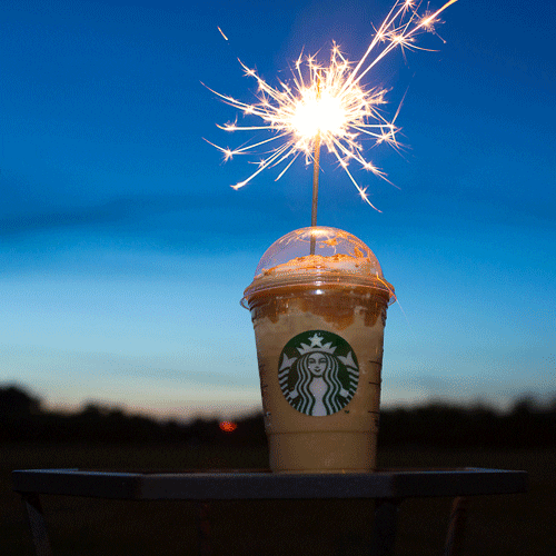 fireworks starbucks GIF by Frappuccino