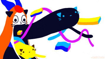 animation cat GIF by Cindy Suen