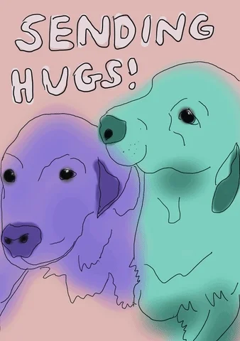 Miss You Dogs GIF by giphystudios2021