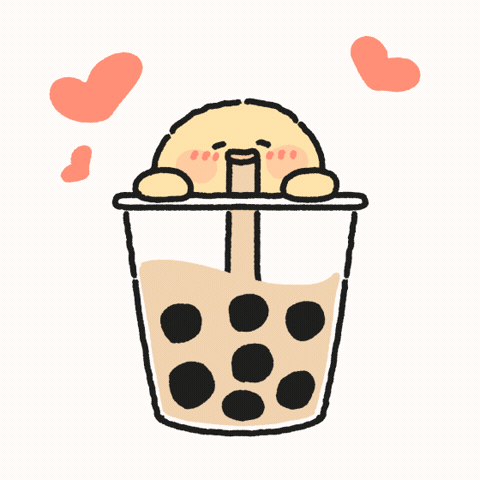 Awkward Bubble Tea GIF