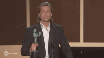 Brad Pitt Blow Kiss GIF by SAG Awards