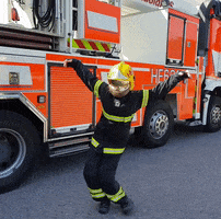Dance Firefighter GIF by Stadinbrankkari