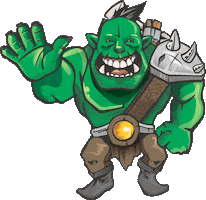 orc's cave Sticker