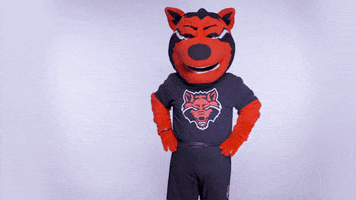 Red Wolves Clapping GIF by Arkansas State University