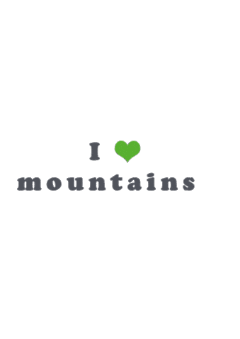 Heart Mountain Sticker by Alpenverein Vorarlberg