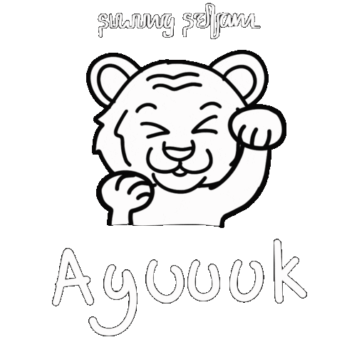 Cat Dive Sticker by Suwung Selam