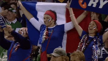 Happy France Rugby GIF by Rugby World Cup