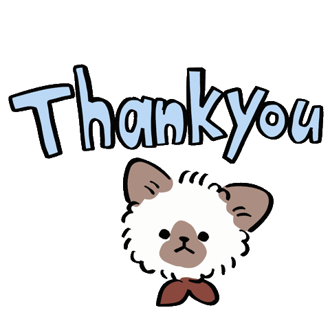 Thank You Sticker by koimoffee