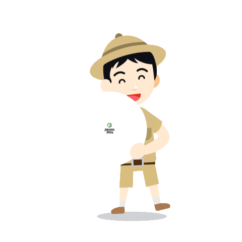 Jurassic Pizza Sticker