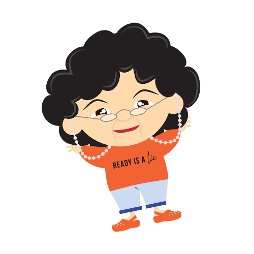 Angielee Babygrandma Sticker by Glittle Wonderland