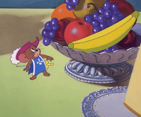 Tom And Jerry Banana GIF by MOODMAN - Find & Share on GIPHY