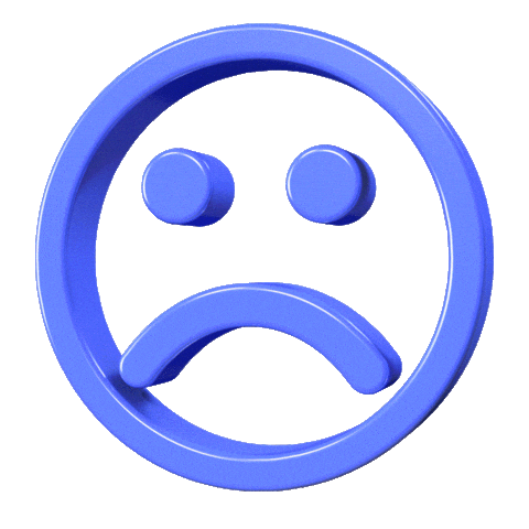 Sad Face Sigh Sticker for iOS & Android