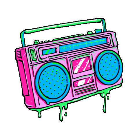 Sticker Boombox Sticker by Fringe Festival Wellington