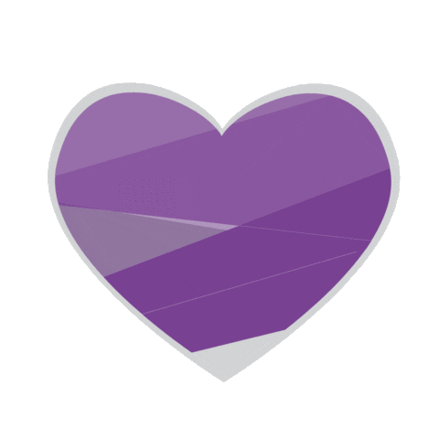 Heart Purpleheart Sticker by SaskPolytech