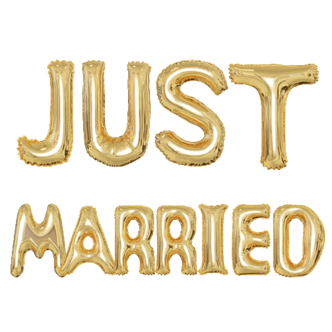 Happy Just Married Sticker by Barefoot Communications