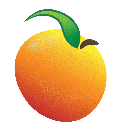 Peach Sticker