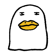 Bird Duck Sticker by Goose Tang